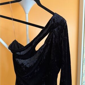 Elegant Black Velvet Dress